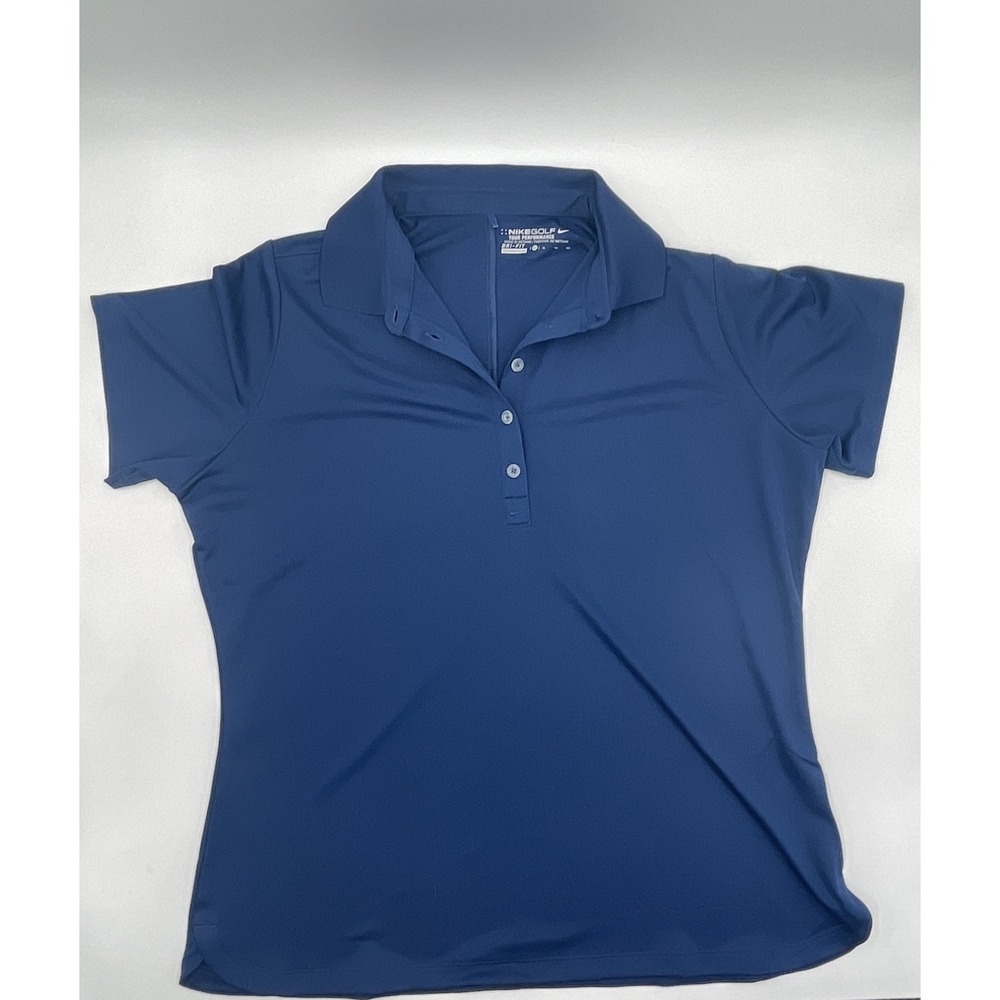 Nike Golf Tour Performance Dri-Fit Size XL Blue Short Sleeve Polo C139‎